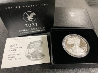2021-W AMERICAN EAGLE SILVER PROOF COIN