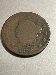 1822 LARGE CENT