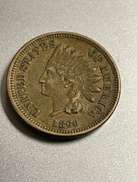 1860 INDIAN HEAD PENNY
