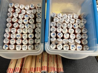 113 ROLLS PENNIES 1950-1956