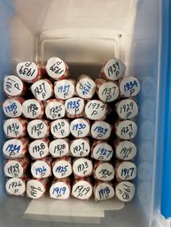 81 ROLLS LINCOLN CENTS WHEAT 1909-1940s