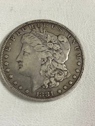 1881-S MORGAN SILVER DOLLAR