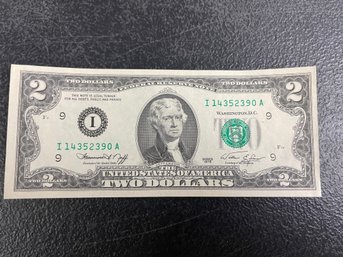 CRISP 1976 $2 UNCIRCULATED NOTE