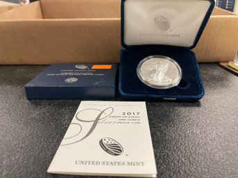 2017-W AMERICAN EAGLE SILVER PROOF 1oz