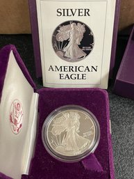 1987-S SILVER PROOF AMERICAN EAGLE 1oz FINE SILVER COIN