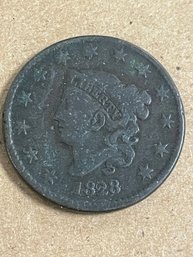 1828 LARGE CENT - NARROW DATE