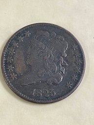 1825 HALF CENT