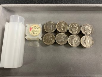 1 TUBE 1960 UNCIRCULATED JEFFERSON NICKELS