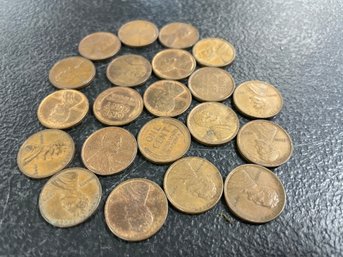 (21) 1909 V.D.B. LINCOLN CENTS