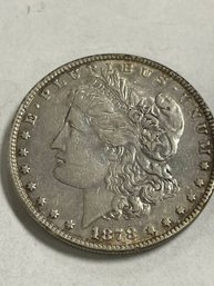 1878 MORGAN SILVER DOLLAR - 7 TAIL FEATHERS