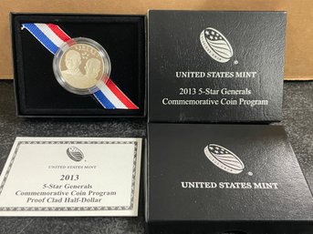 2013-S FIVE STAR GENERAL COMMEMORATIVE PROOF HALF DOLLAR