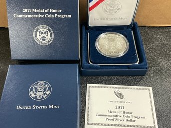 2011-P MEDAL OF HONOR PROOF SILVER DOLLAR