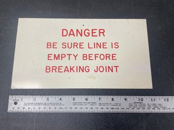 DOUBLE SIDED METAL SIGN