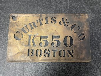 CURTIS & CO METAL/BRASS STENCIL