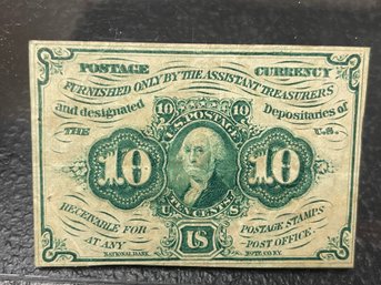 1862 - 10 CENTS - US FRACTIONAL CURRENCY