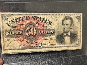 1863 - 50 CENTS - US FRACTIONAL CURRENCY
