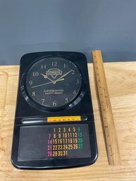 WALL CLOCK SAFETY AWARD WITH CALENDAR