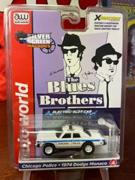 SLOT CAR BLUES BROTHERS 1974 DODGE MONACO CHICAGO POLICE