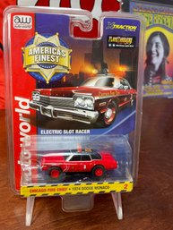 CHICAGO FIRE CHIEF SLOT CAR 74 MONACO AMERICA'S FINEST