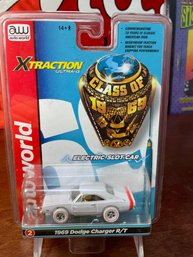 AW SLOT CAR 69 CHARGER R/T CLASS OF 1969 - WHITE TIRES