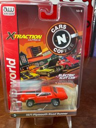 SLOT RACER - AW - CARS N COFFEE - 71 PLYMOUTH ROADRUNNER