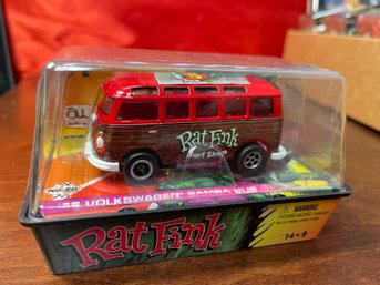 SLOT CAR VW BUS RAT FINK