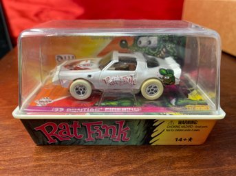 1977 PONTIAC FIREBIRD RAT FINK SLOT CAR - WHITE TIRES