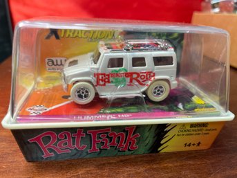 HUMMER H2 SLOT CAR - RAT FINK - WHITE TIRES
