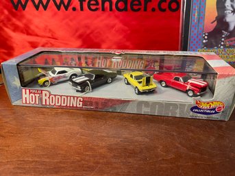 HOT WHEELS POPULAR HOT RODDING 4 CAR SET