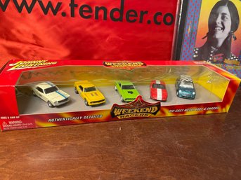 JOHNNY LIGHTNING 5 CAR SET - WEEKEND RACERS