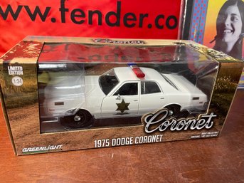 GREENLIGHT 1/24 1975 DODGE CORONET - COUNTY SHERIFF
