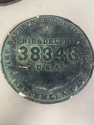 1912 BALDWIN LOCOMOTIVE WORKS - CASTING MASTER PATTERN