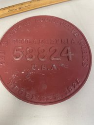 1925 BALDWIN LOCOMOTIVE WORKS - CASTING MASTER PATTERN