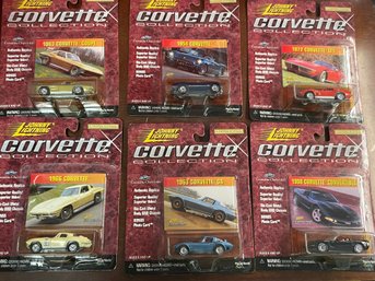 WHITE LIGHTNING CORVETTE COLLECTION SET JOHNNY LIGHTNING