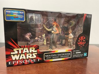 STAR WARS Episode 1 MOS EPSA ENCOUNTER Jar Jar Binks, Sebulba, Anakin W/Comtech Chip