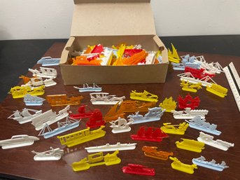 Large Vintage Lot Transportation Figures - Styrene