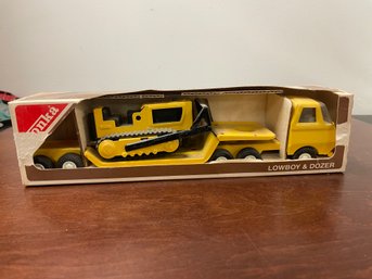 Tonka 695 Lowboy And Dozer In Box