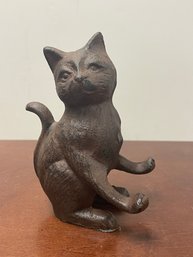 CAST IRON CAT DOORSTOP