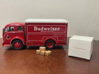 DANBURY MINT DIECAST 1955 WHITE BUDWEISER DELIVERY TRUCK