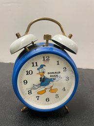 DISNEY DONALD DUCK BRADLEY WINDUP ALARM CLOCK MADE IN GERMANY
