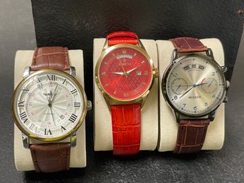 LOT OF 3 WATCHES - INVICTA AND MORE
