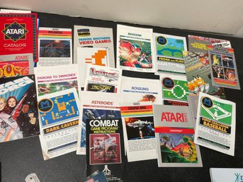 ATARI VIDEO GAME BOOKS MANUALS LOT