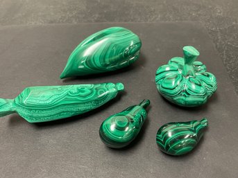 LOT OF POLISHED MALACHITE