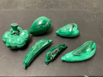 LOT OF POLISHED MALACHITE