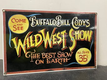 METAL SIGN: BUFFALO BILL WILD WEST
