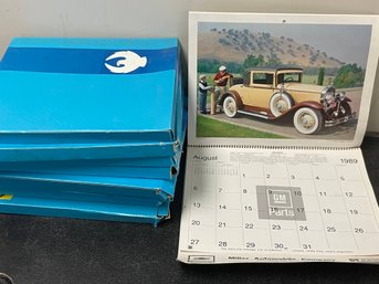 DULAC HARDWARE ADVERTISING CALENDARS W/THERMOMETERS