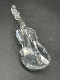 SWAROVSKI CRYSTAL FIDDLE -  MARKED