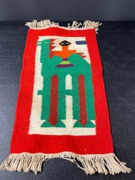 VINTAGE TEXTILE/RUG/MAT 9'X17'