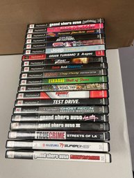 VIDEO GAME LOT - 20 PLAYSTATION 2 GAMES WITH BOOKLETS IN CASES