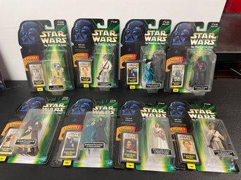 Lot Of 8 Star Wars Action Figures With FlashBack Photos